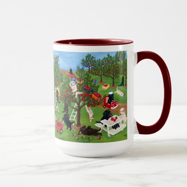 Apple lantgård Labradors Mugg (Höger)
