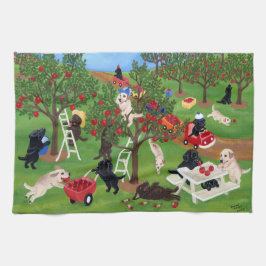 Apple lantgårdLabradors målning Kökshandduk