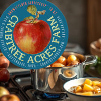 AppLE LOGOTYP Farm Orchard Business Applesauce