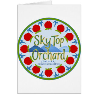 Apple Mandala - blått Hälsningskort