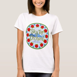 Apple Mandala - blått T-shirt