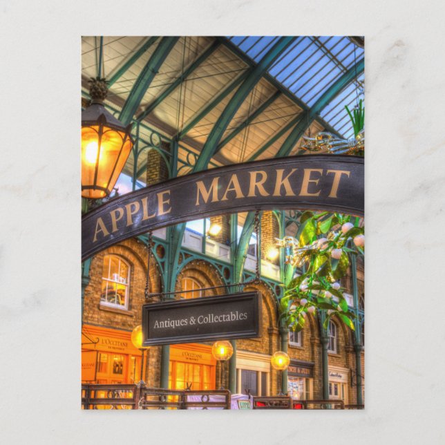 Apple Market Covent Garden London Vykort (Framsida)