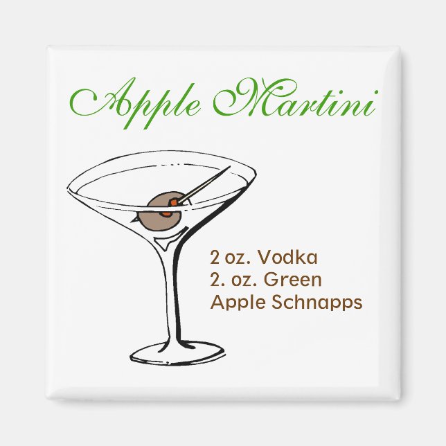 Apple Martini Magnet (Framsidan)