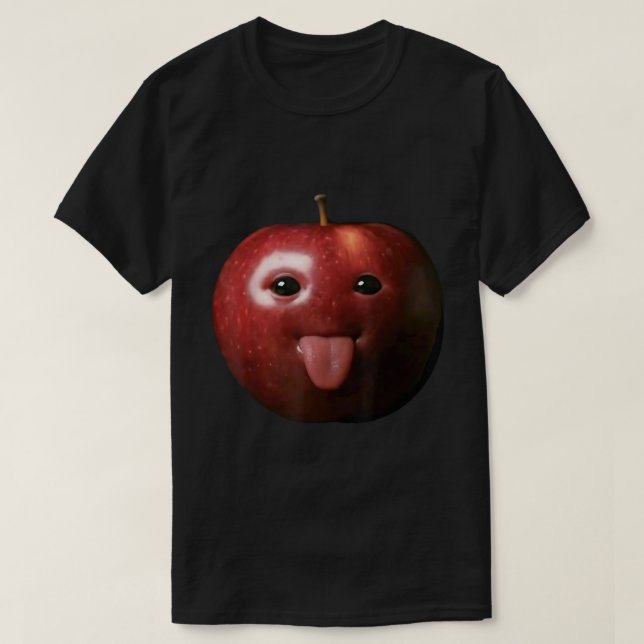 Apple Meme Ansikte | Gen Z Brainrot Funny design T Shirt (Design framsida)
