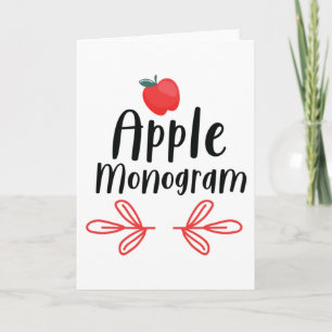 Apple Monogram Kort