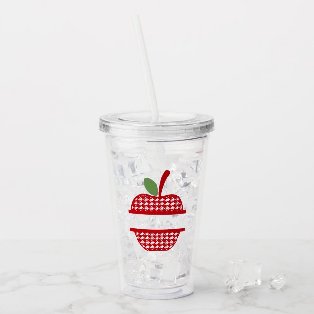 Apple MonogramTumbler Take Away Mugg (Framsida Ice)