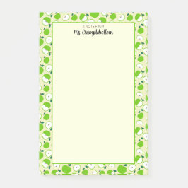 Apple Mönster A Note från Lacher Cute Post-it Block