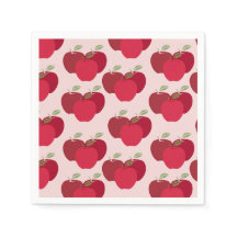 Apple Mönster Cocktail Napkins för Party