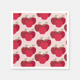Apple Mönster Cocktail Napkins för Party Pappersservett