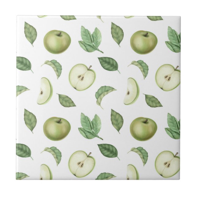 Apple Mönster Kakelplatta (Framsidan)