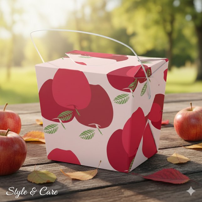 Apple Mönster - ta ut en favoritruta för Party-gåv Presentaskar (Apple Pattern Take Out Favor Box for Party Gifts)