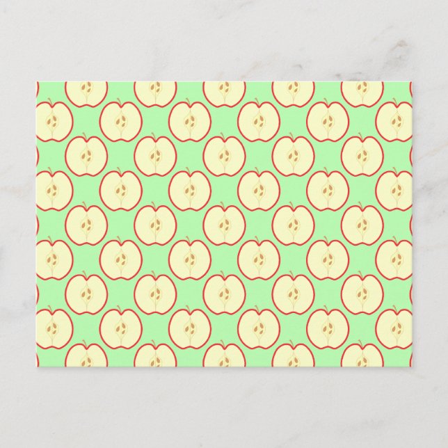 Apple mönster. vykort (Framsida)