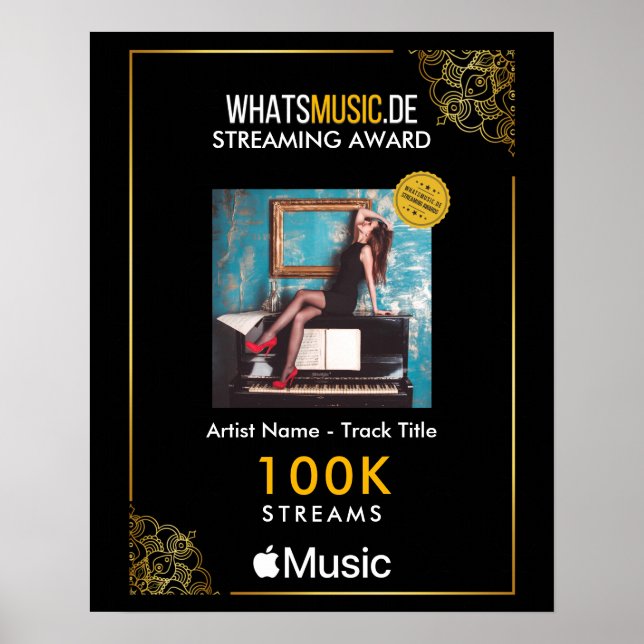Apple Music Streaming Award Poster (Framsidan)