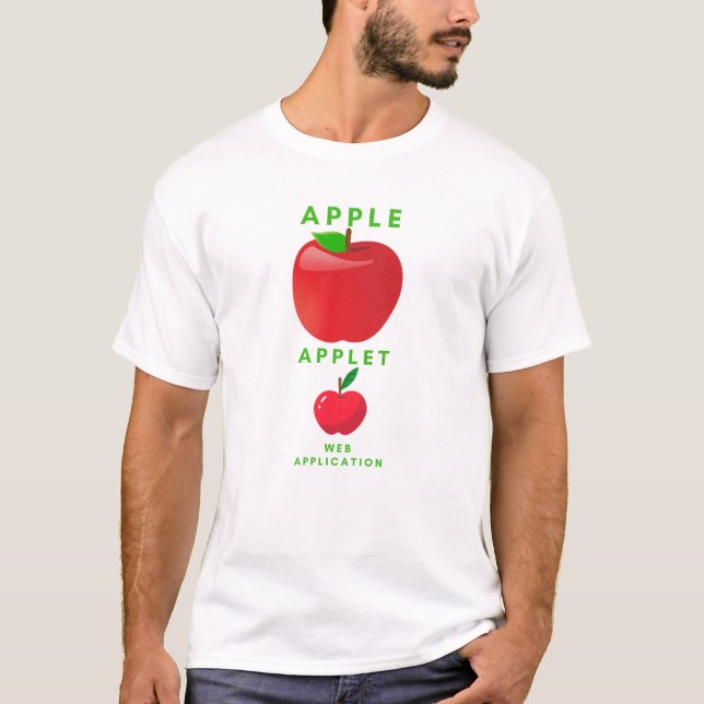 Apple och Applet Liten applikation T Shirt (Framsida)
