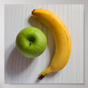 äpple och banan poster