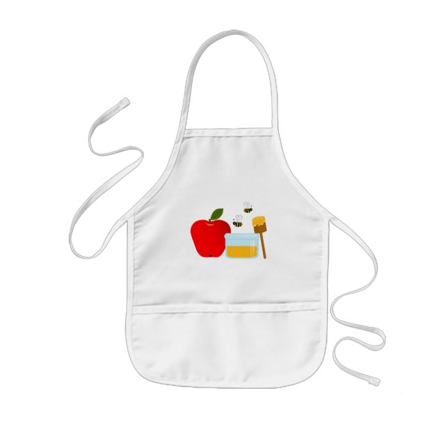 Apple och honungungeförkläde barnförkläde (Framsidan)