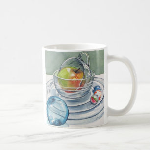 Apple och klar Glass mugg