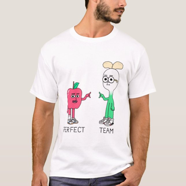 äpple och lök t shirt (Framsida)