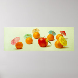 Äpple och mandariner - Exotic Fruit Panorama Poster