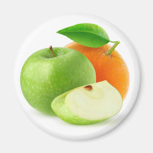 Äpple och orange magnet