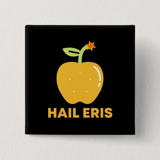 Apple of Discord Hail Eris Button Knapp (Framsida)