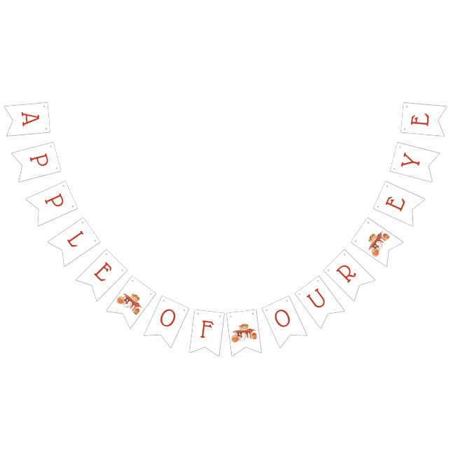 Apple of our Eye! Baby Shower Decorations Vimplar (Alla)