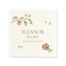 Apple Of Our Eye First Birthday Napkins