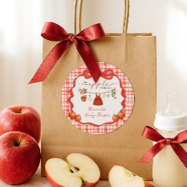 Apple of Our Eye Girl Clothesline Baby Shower Runt Klistermärke