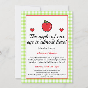 "Apple of our Öga" Baby Shower-inbjudan Inbjudningar