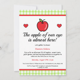 "Apple of our Öga" Baby Shower-inbjudan Inbjudningar