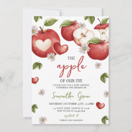 Apple of our Öga Baby Shower Inbjudningar