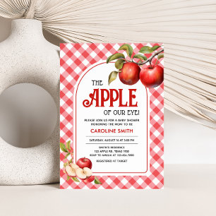 Apple of our Öga Baby Shower Inbjudningar
