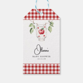 Apple of our Öga Baby Shower Presentetikett