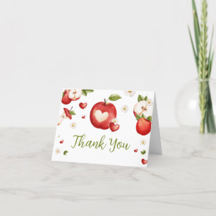 Apple of our Öga Baby Shower Tack Kort