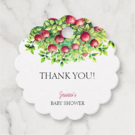 Apple of our Öga Thanksgiving Baby Shower Gåvor Etiketter