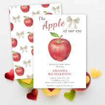 Apple of our öga Watercolor Baby Shower