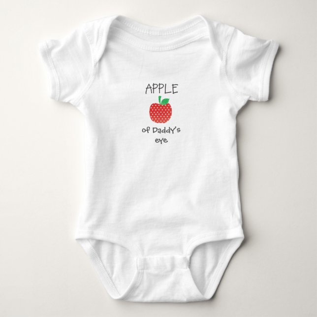 Apple of (pappa, mamma, ditt val)Öga Customized Tee Shirt (Framsida)