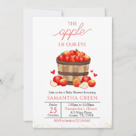 Apple of the Öga Baby Shower Inbjudningar