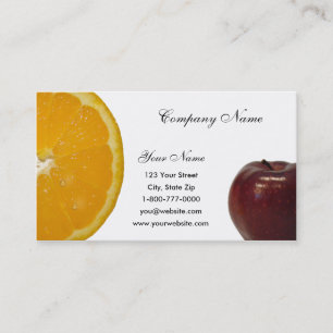 Apple - orange visitkort