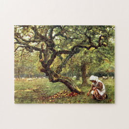 Apple Orchard av Helen Allingham Pussel