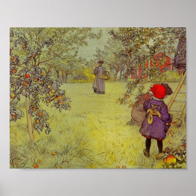Apple Orchard Harvest Poster (Framsidan)
