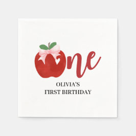 Äpple på vår öga Rosa-födelsedag Pappersservett