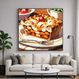 Apple Paj - Illustration Art Stil Poster