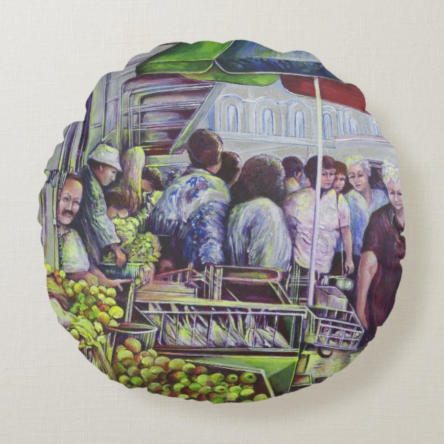 Apple Paj kräver äpplen, Misloc Rund Kudde (Framsidan)