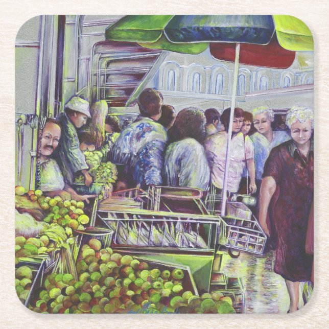 Apple Paj kräver äpplen, Misloc Underlägg Papper Kvadrat (Framsidan)