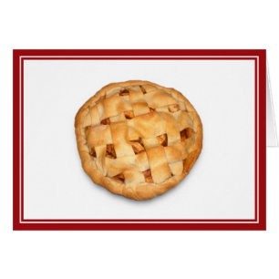 Äpple Paj (lägg till Färg i bakgrunden) Hälsningskort