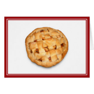 Äpple Paj (lägg till Färg i bakgrunden) Hälsningskort