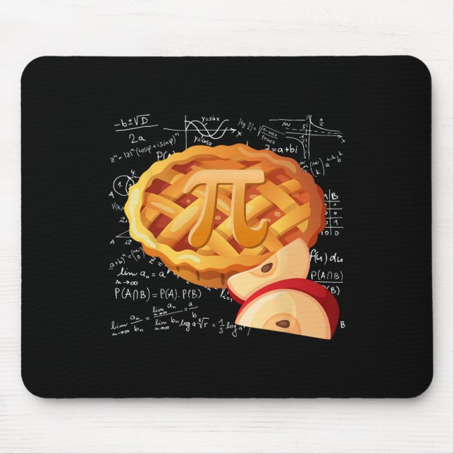 Apple Paj Math Shirt Pi Day Funny Halloween Tack Musmatta (Framsidan)