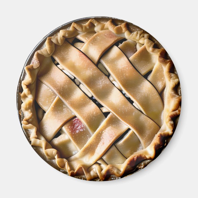 Äpple Paj med Finare-crust Magnet (Framsidan)