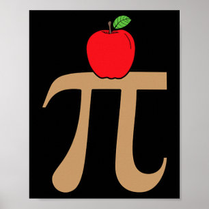 Apple Paj Pi Math Pun Poster